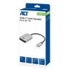 Kaardilugeja ACT AC7056 USB 3.2 Gen 1 USB-C hall MicroSD SD