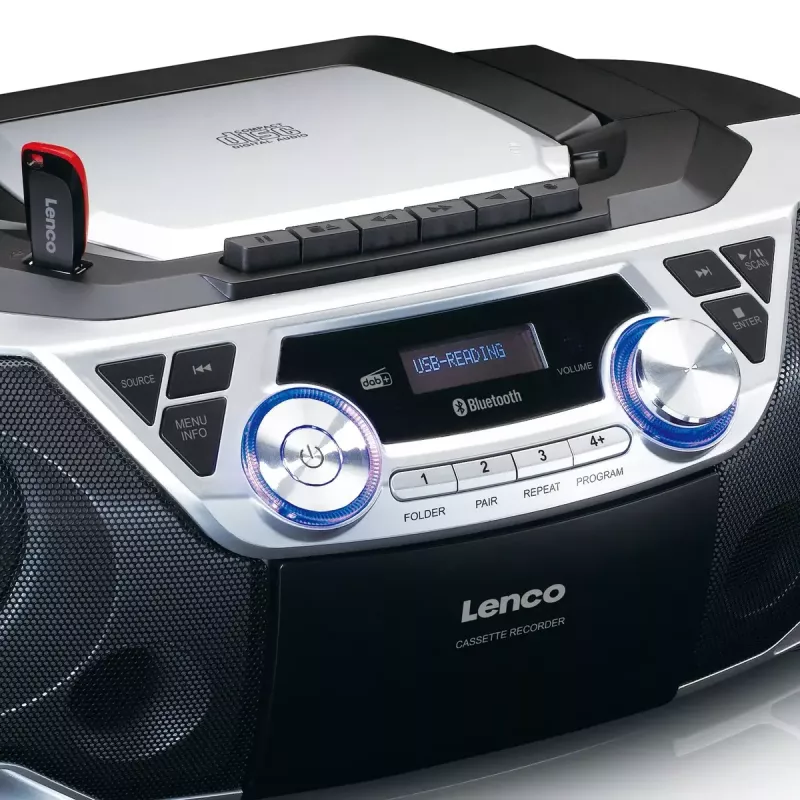 Kaasaskantav raadio Lenco SCD-720SI digitaalne tuuner DAB FM 2-suunaline kõlar