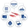 ACT punane 0,5-meetrine U/UTP CAT6 patch-kaabel RJ45-pistikutega