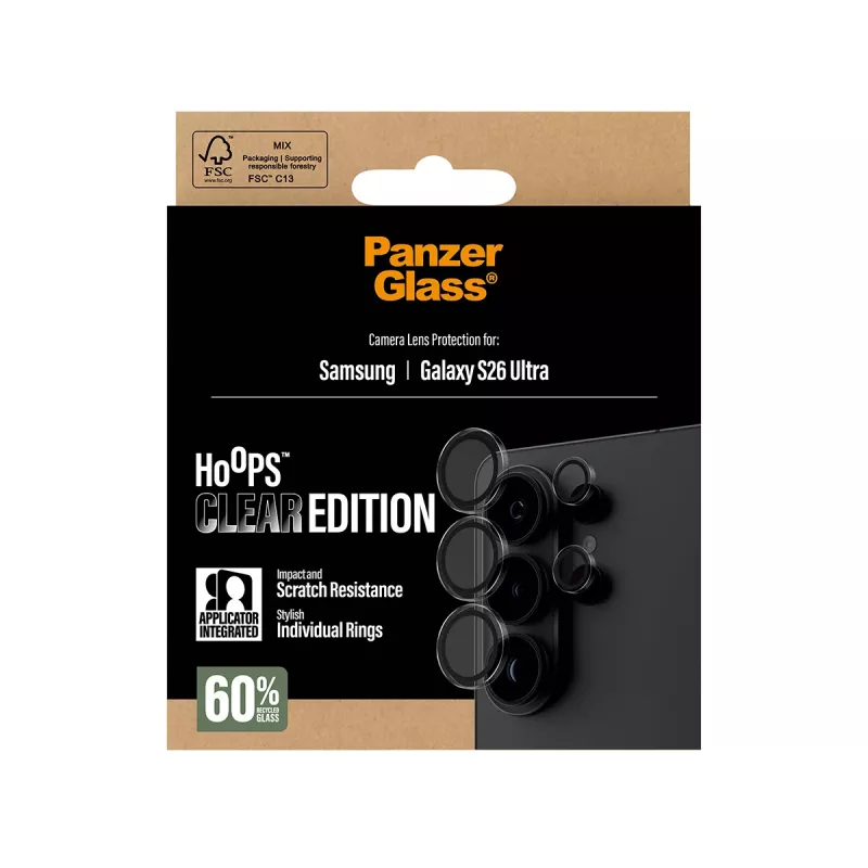 Kaamera objektiivi kaitse PanzerGlass Hoops läbipaistev Samsung Galaxy S26 Ultra jaoks PG34551