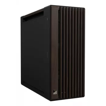 PC-korpus ASUS ProArt PA602 Wood Edition Midi Tower — must ja puit, toetab ATX/EATX, 2x200 mm ees, 1x140 mm taga