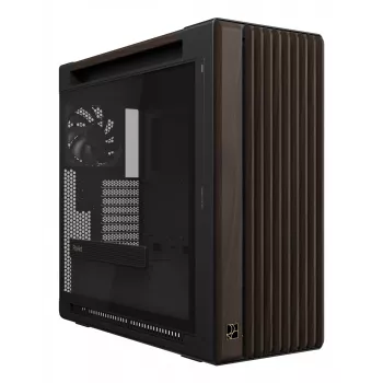ASUS ProArt PA602 Wood Edition Modern Must - karastatud klaasiga paneel Midi Tower Must, Puit