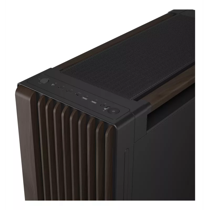ASUS ProArt PA602 Wood Edition Modern Must - karastatud klaasiga paneel Midi Tower Must, Puit