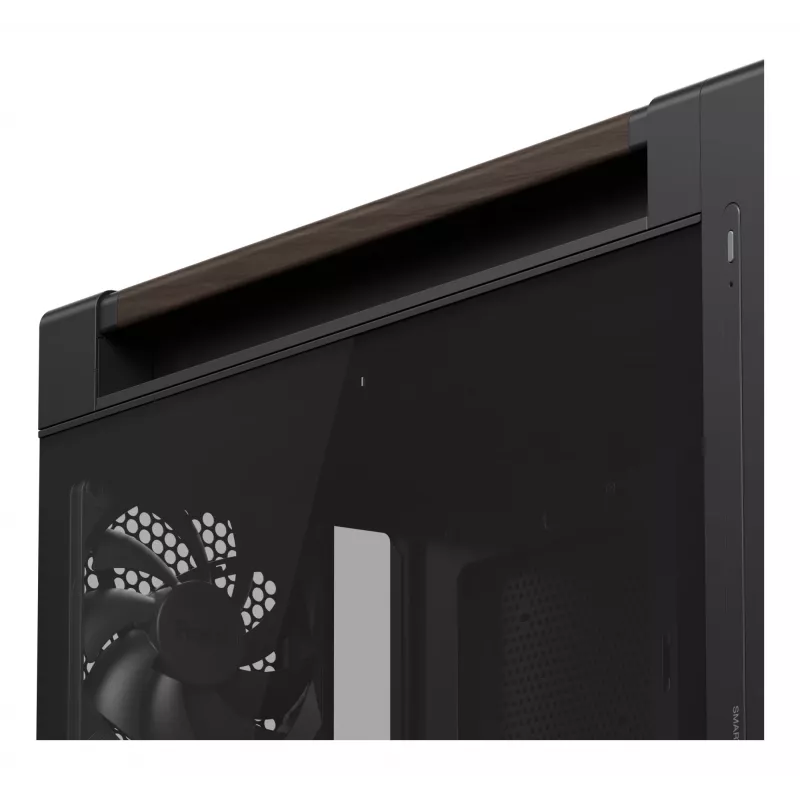 ASUS ProArt PA602 Wood Edition Modern Must - karastatud klaasiga paneel Midi Tower Must, Puit