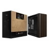 ASUS ProArt PA602 Wood Edition Modern Must - karastatud klaasiga paneel Midi Tower Must, Puit