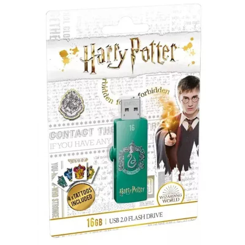 USB-mälupulk EMTEC M730 Slytherin 16 GB, USB Type-A 2.0, liugvorm, roheline