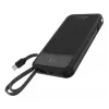 Akupank MediaRange MRMA753 10 000 mAh LiPo integreeritud kaablite, LC-ekraani, USB-C PD ja Quick Charge'iga, must