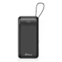 Akupank MediaRange MRMA753 10 000 mAh LiPo integreeritud kaablite, LC-ekraani, USB-C PD ja Quick Charge'iga, must