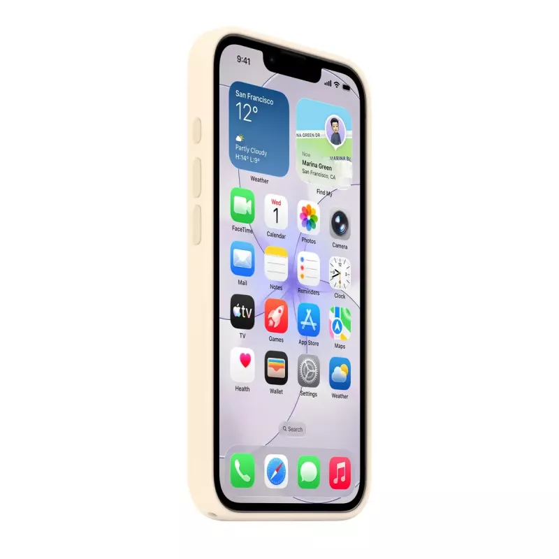 Silikoonümbris MagSafe’iga Apple iPhone 17e jaoks — Vanilje, 6,1-tollisele (15,5 cm) ekraanile