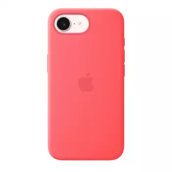 Silikoonümbris koos MagSafe'iga Apple iPhone 17e jaoks — Bright Guava, sobib 6,1 tolli (15,5 cm) ekraanile