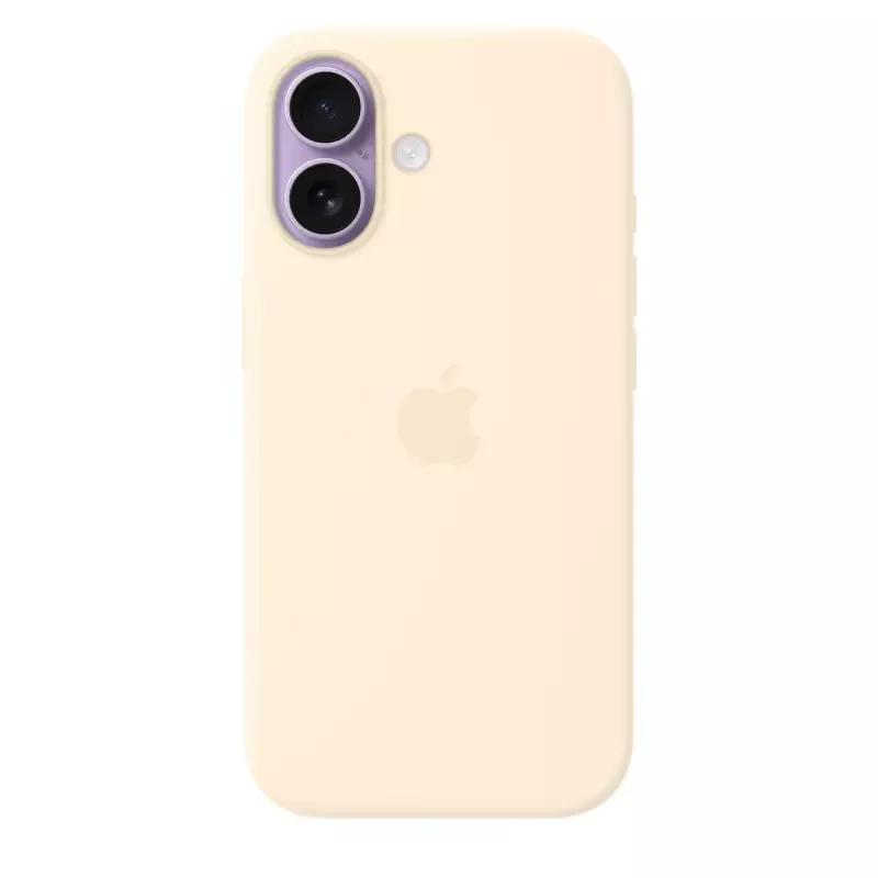 Silikoonümbrise MagSafe'iga Apple iPhone 17-le — Vanilje, kate kuni 16 cm (6,3-tollisele) ekraanile