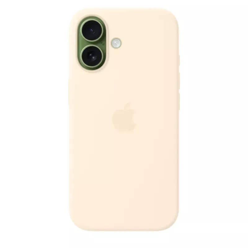 Silikoonümbrise MagSafe'iga Apple iPhone 17-le — Vanilje, kate kuni 16 cm (6,3-tollisele) ekraanile