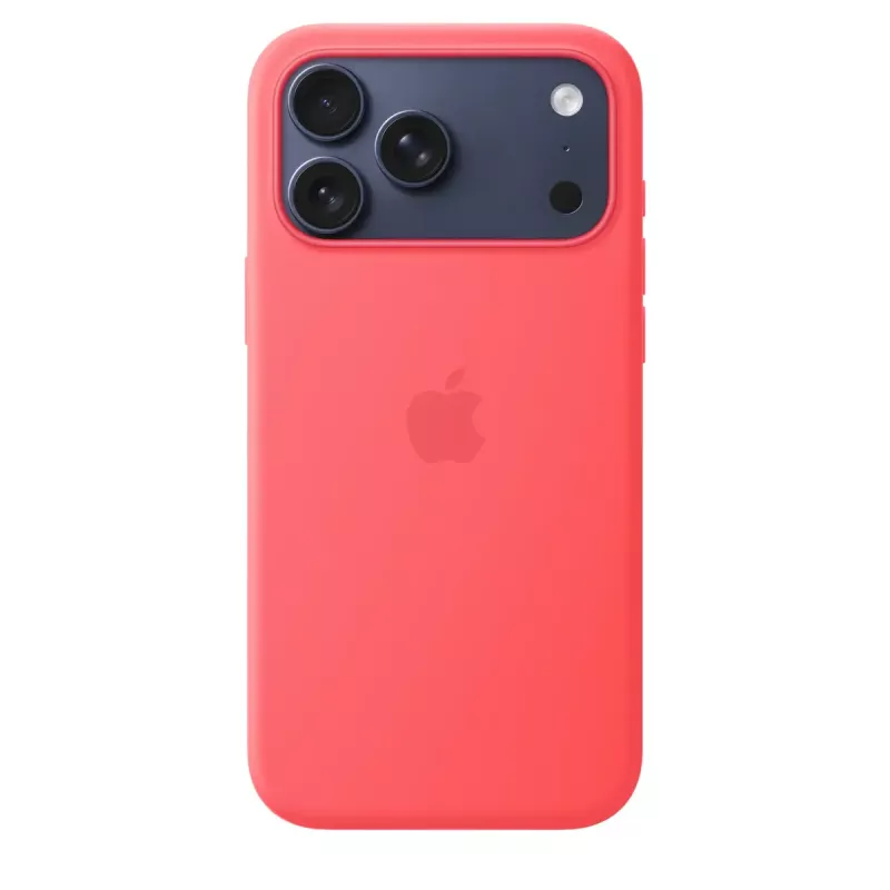 Kaitsev silikoonümbris MagSafe’iga Apple iPhone 17 Pro Maxile — Bright Guava (punane), sobib 6,9-tollisele