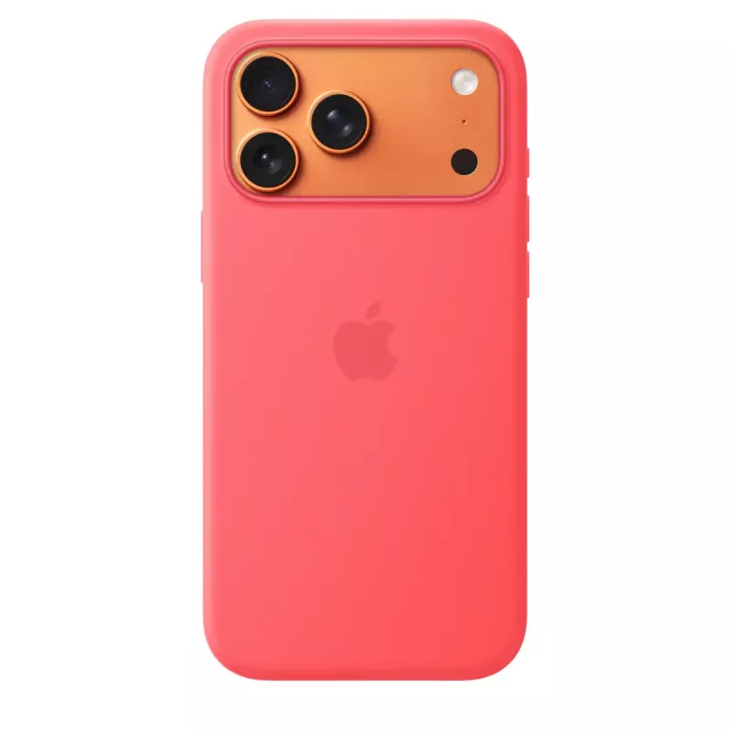 Kaitsev silikoonümbris MagSafe’iga Apple iPhone 17 Pro Maxile — Bright Guava (punane), sobib 6,9-tollisele