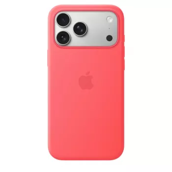 Kaitsev silikoonümbris MagSafe’iga Apple iPhone 17 Pro Maxile — Bright Guava (punane), sobib 6,9-tollisele