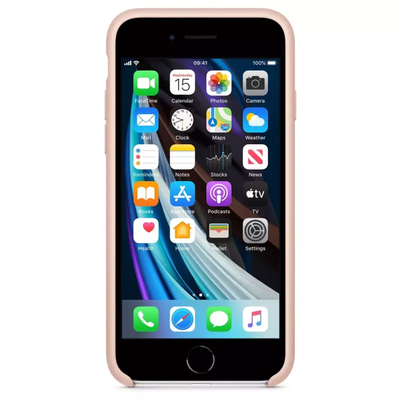 Ümbris Apple iPhone SE silikoonümbrisele - Pink Sand