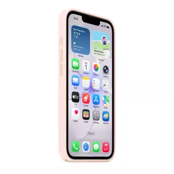 MagSafe'iga silikoonümbris iPhone 17e jaoks Apple'ilt — Soft Pink, 6,1-tollisele (15,5 cm) ekraanile