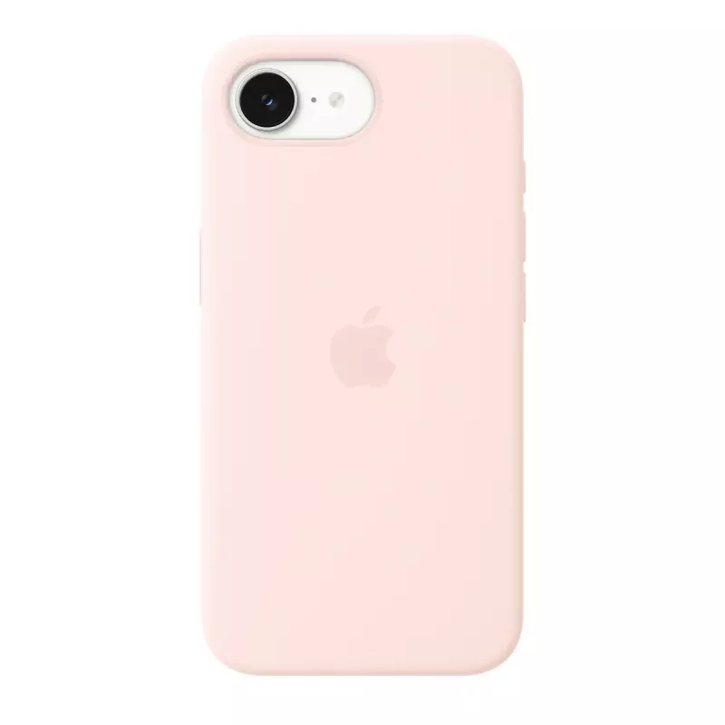 MagSafe'iga silikoonümbris iPhone 17e jaoks Apple'ilt — Soft Pink, 6,1-tollisele (15,5 cm) ekraanile