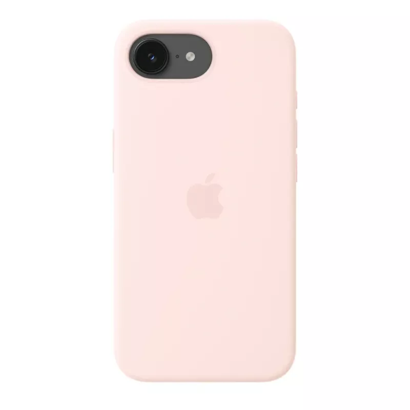MagSafe'iga silikoonümbris iPhone 17e jaoks Apple'ilt — Soft Pink, 6,1-tollisele (15,5 cm) ekraanile