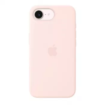 MagSafe'iga silikoonümbris iPhone 17e jaoks Apple'ilt — Soft Pink, 6,1-tollisele (15,5 cm) ekraanile