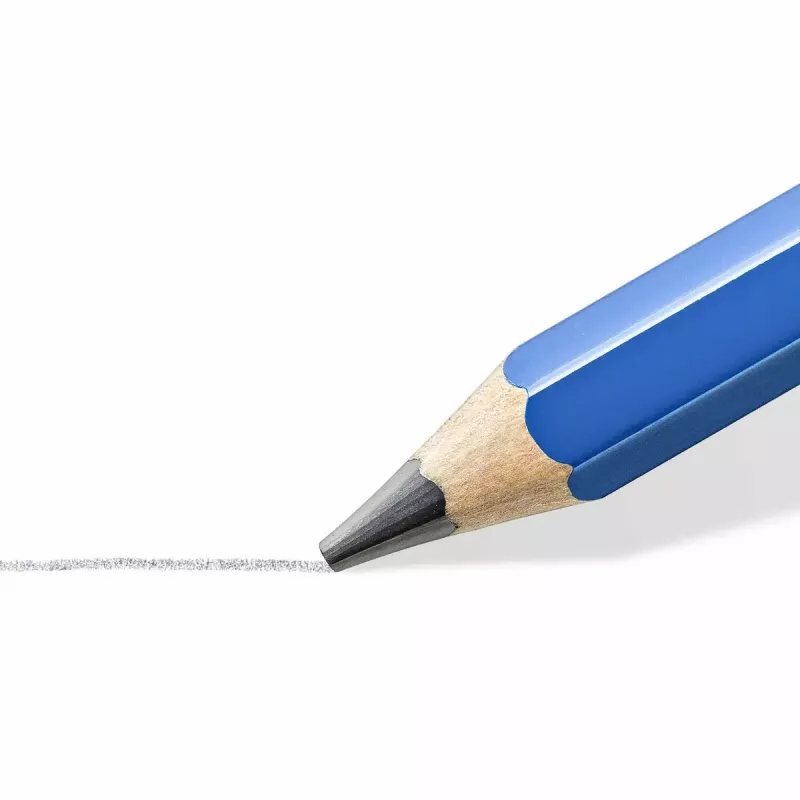 Pliiats Staedtler 100J 2B, sinine lakk, 5,3 mm südamik, 1 tk