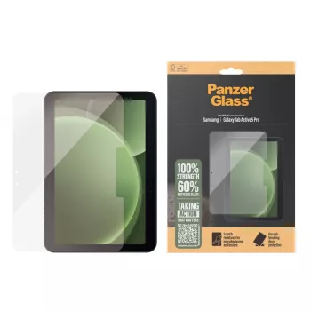 Ekraanikaitse PanzerGlass Samsung Galaxy Tab Active5 Pro jaoks — Ultra-Wide Fit, karastatud klaas/PET, läbipaistev