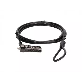 Conceptronic CUSTODIO01BS kombineeritud sülearvutilukk, standardturvapesa, 1,8 m