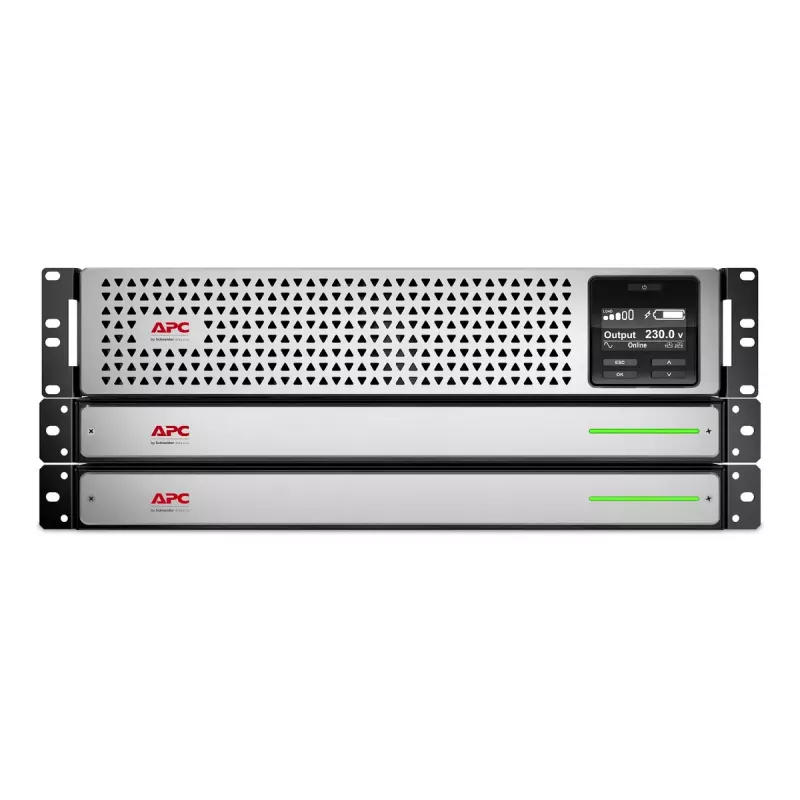 APC Smart-UPS On-Line, 1500VA, Rackmount 2U, 230V, 8x C13 IEC pistikupesa, võrgukaart, W/ relsside komplekt, kasutatud W/O liitiumioon väline aku