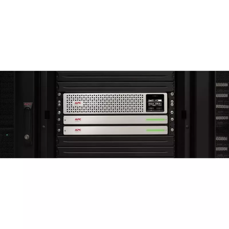 APC Smart-UPS On-Line, 1500VA, Rackmount 2U, 230V, 8x C13 IEC pistikupesa, võrgukaart, W/ relsside komplekt, kasutatud W/O liitiumioon väline aku