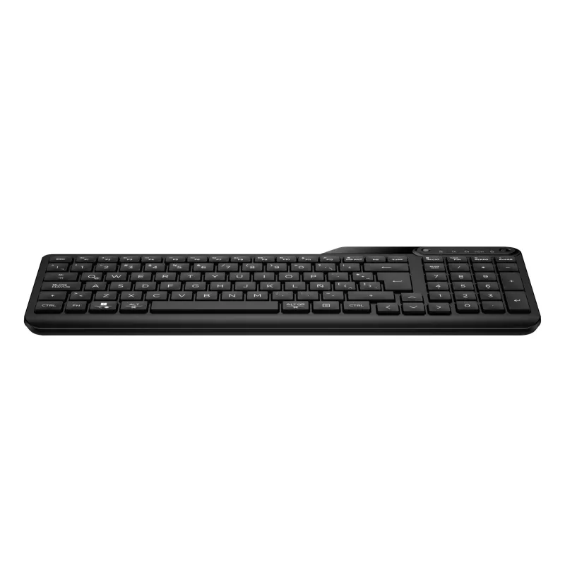 Juhtmevaba täissuuruses klaviatuur HP 475 — kaherežiimiline RF-juhtmevaba + Bluetooth, membraan, must