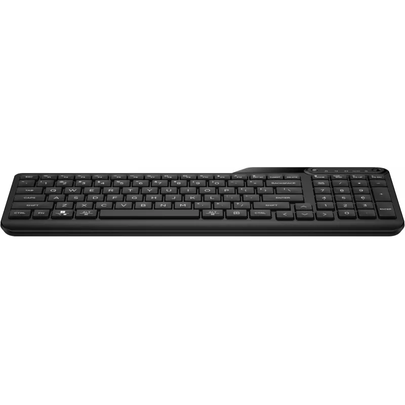 Juhtmevaba täissuuruses klaviatuur HP 475 — kaherežiimiline RF-juhtmevaba + Bluetooth, membraan, must
