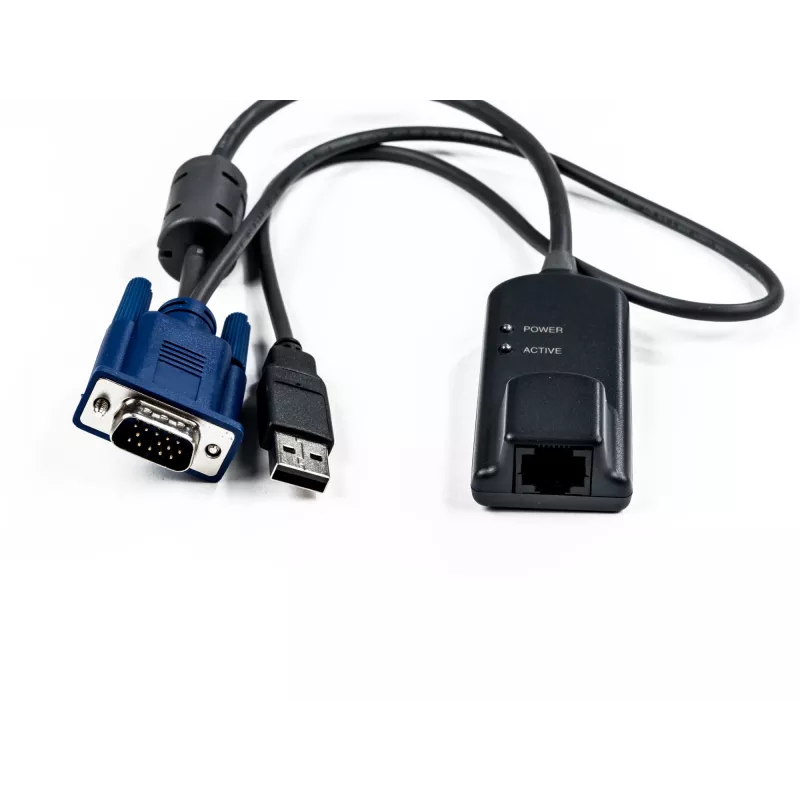 Vertiv Avocent MPUIQ-VMCHS kaabelliides/soo vahetav adapter VGA (D-Sub) USB 2.0 must, sinine