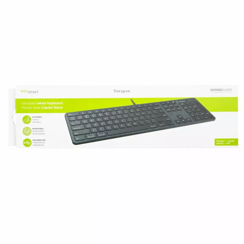 Targus EcoSmart AKB874UK klaviatuur Universal USB QWERTY UK English Must