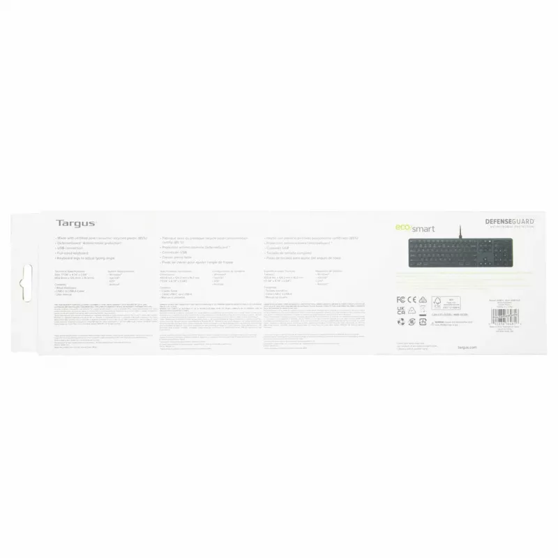 Targus EcoSmart AKB874UK klaviatuur Universal USB QWERTY UK English Must