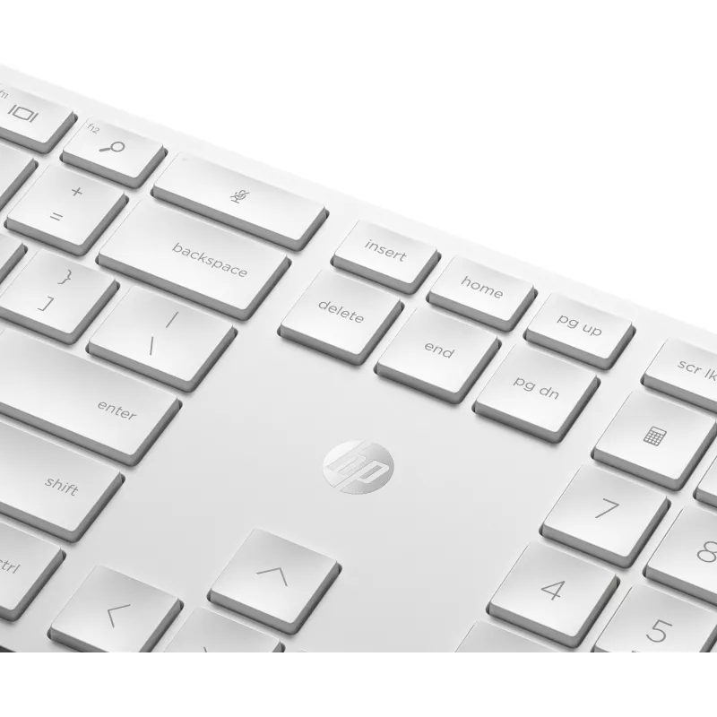 HP 650 juhtmevaba klaviatuuri ja hiire komplekt täissuuruses membraanvalge