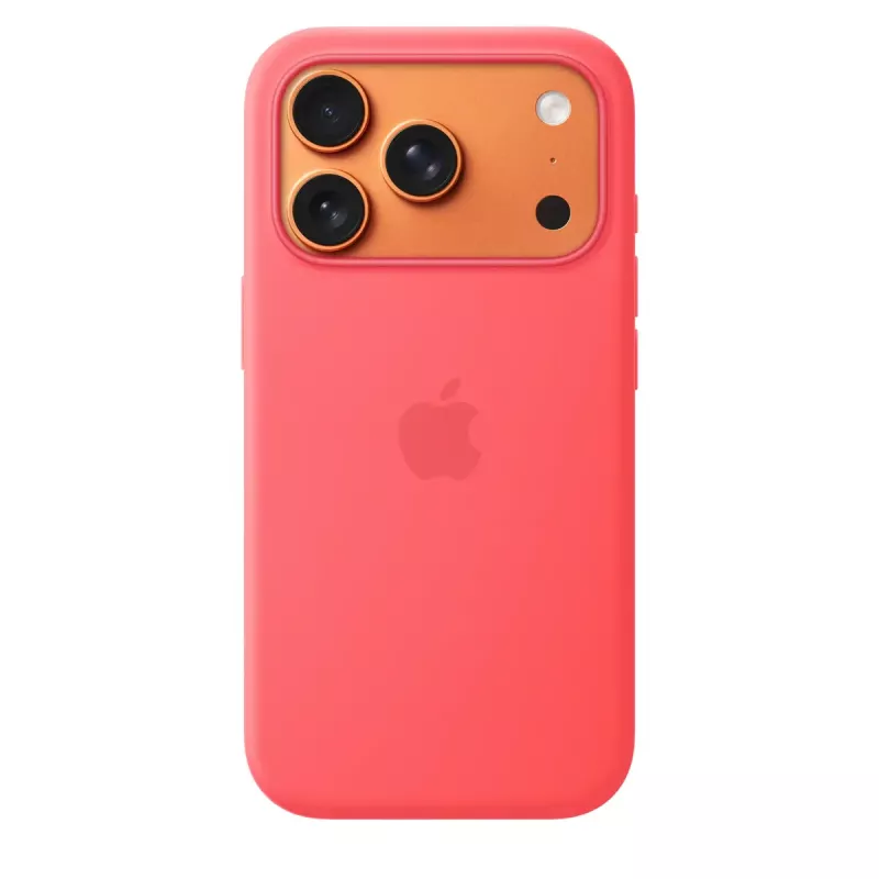 Silikoonümbrise MagSafe’iga Apple iPhone 17 Pro jaoks — Bright Guava (punane) — kate, sobib 16 cm (6,3-tollisele)