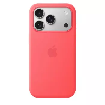 Silikoonümbrise MagSafe’iga Apple iPhone 17 Pro jaoks — Bright Guava (punane) — kate, sobib 16 cm (6,3-tollisele)
