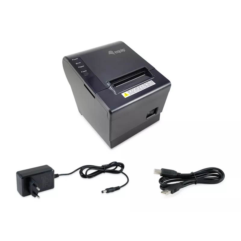 Equip 58mm termoprinteriga POS kviitungiprinter automaatse lõikuri, USB/Ethernet/sularahasahtli ühendusega