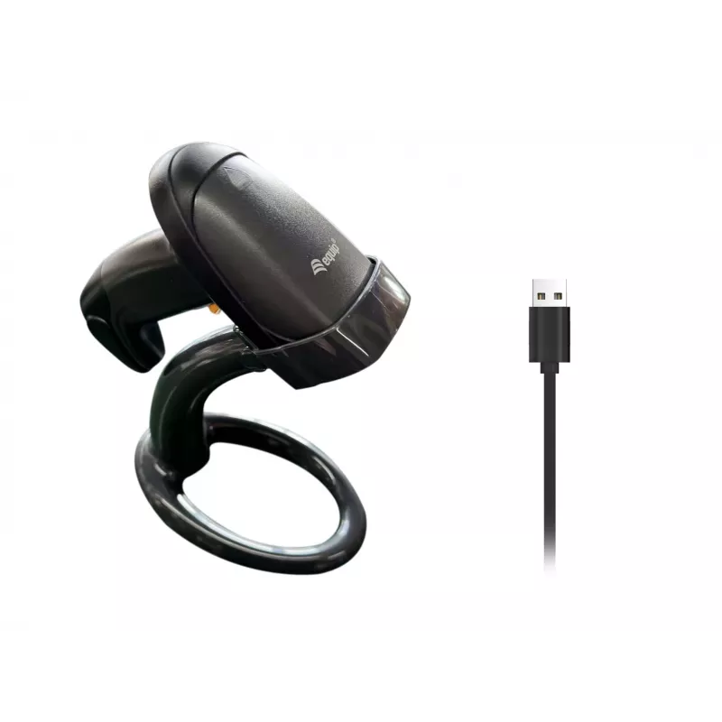 Equip juhtmeta 1D laser-vöötkoodiluger koos alusega