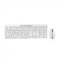 CHERRY Stream Desktop klaviatuur Hiir kaasas Kontor RF Juhtmevaba QWERTY USA inglise Hall