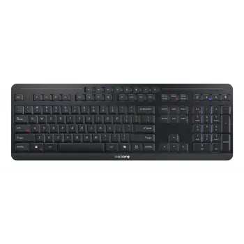 Klaviatuur Cherry Stream ultimate — täissuuruses USB, RF-juhtmevaba ja Bluetooth, QWERTY inglise, LED-taustavalgustus, must