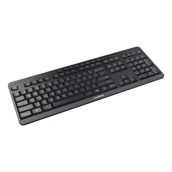 Klaviatuur Cherry Stream ultimate — täissuuruses USB, RF-juhtmevaba ja Bluetooth, QWERTY inglise, LED-taustavalgustus, must
