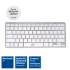 ACT kaasaskantav Bluetooth-klaviatuur Azerty/BE paigutusega juhtmevaba valge 75%