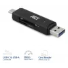 ACT USB-C/USB-A 3.0 kaardilugeja, must