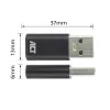 USB-A isane USB-C emasele adapter ACT AC7376 must