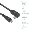 ACT USB 3.0 10Gbps 60W USB USB-C (sirge) USB USB-C (vasak/parem nurga all) kaabel, 3 meetrit