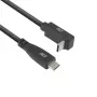 ACT USB 3.0 10Gbps 60W USB USB-C (sirge) USB USB-C (üles/alla nurga all) kaabel, 1 meeter