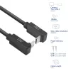 ACT USB 3.0 10Gbps 60W USB USB-C (üles/alla nurga all) - USB USB-C (üles/alla nurga all) kaabel, 1 meeter