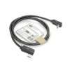ACT USB 3.0 10Gbps 60W USB USB-C (vasak/parem nurga all) USB USB-C (üles/alla nurga all) kaabel, 1 meeter