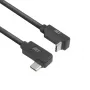 ACT USB 3.0 10Gbps 60W USB USB-C (vasak/parem nurga all) USB USB-C (üles/alla nurga all) kaabel, 2 meetrit